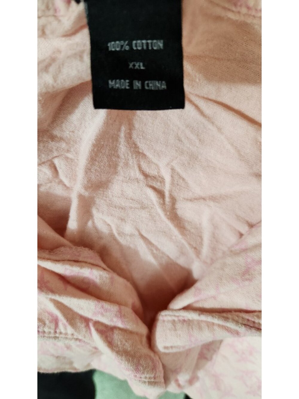 Sleeping With Bon Jovi Pink Pajama Set Collared Top Pants Intimates XXL XXLARGE - Picture 9 of 10